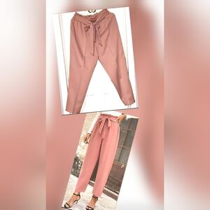 Emery Rose Women's Straight Leg Pants in Pink